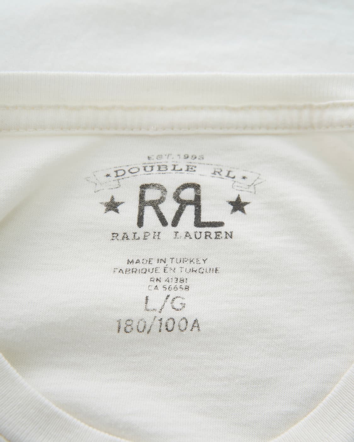 RRL Ralph Lauren 로고 저지 반팔 티셔츠 상품이미지4