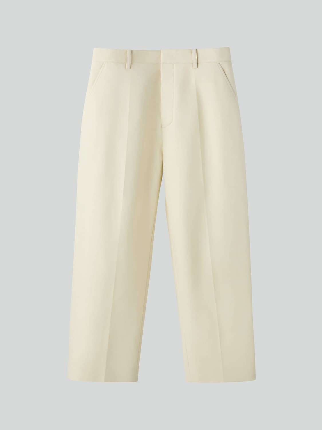 렉토 26SS 버튼 플라이 크롭 팬츠 버터 베이지 상품이미지4