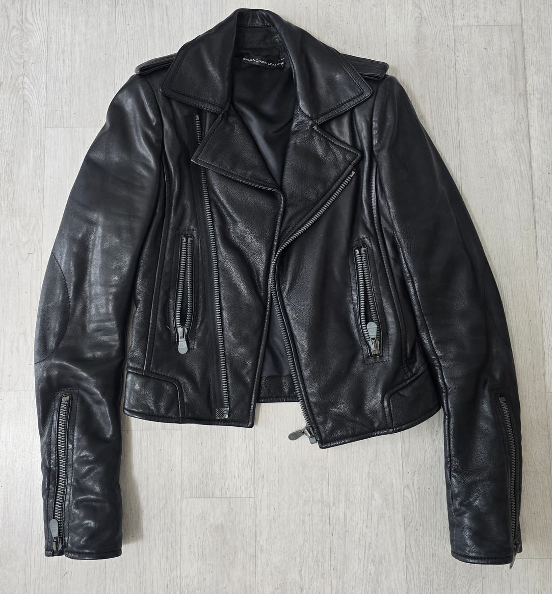 (정품) 발렌시아가 라이더 가죽자켓 38 (명품 여자 레더자켓 점퍼) 상품이미지1
