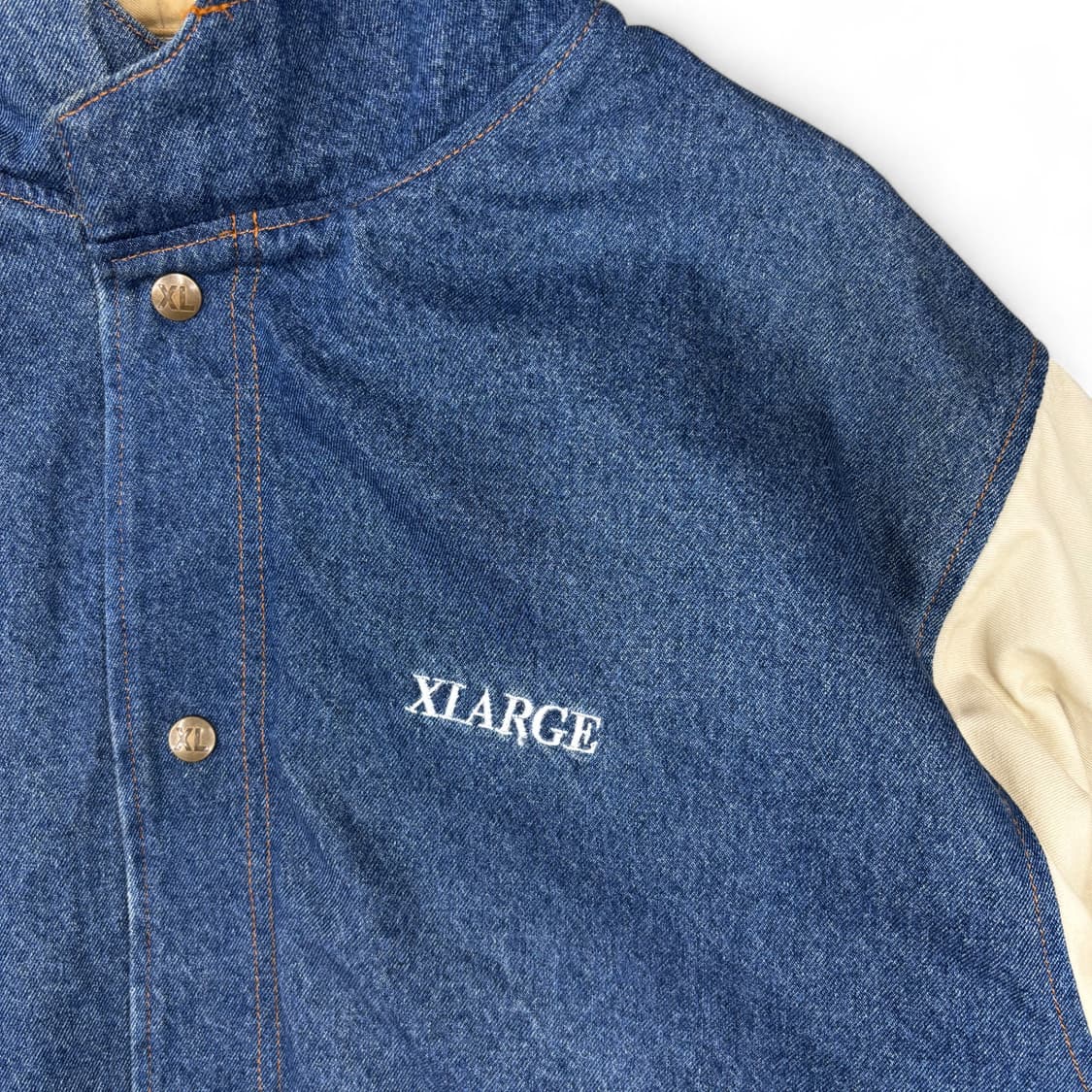 2020 엑스라지 후디드 바시티 데님 자켓 상품이미지3