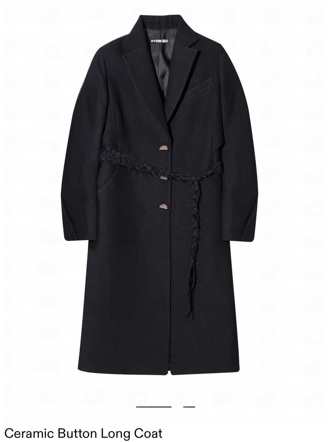 hyein seo ceramic button long coat 교환 상품이미지1