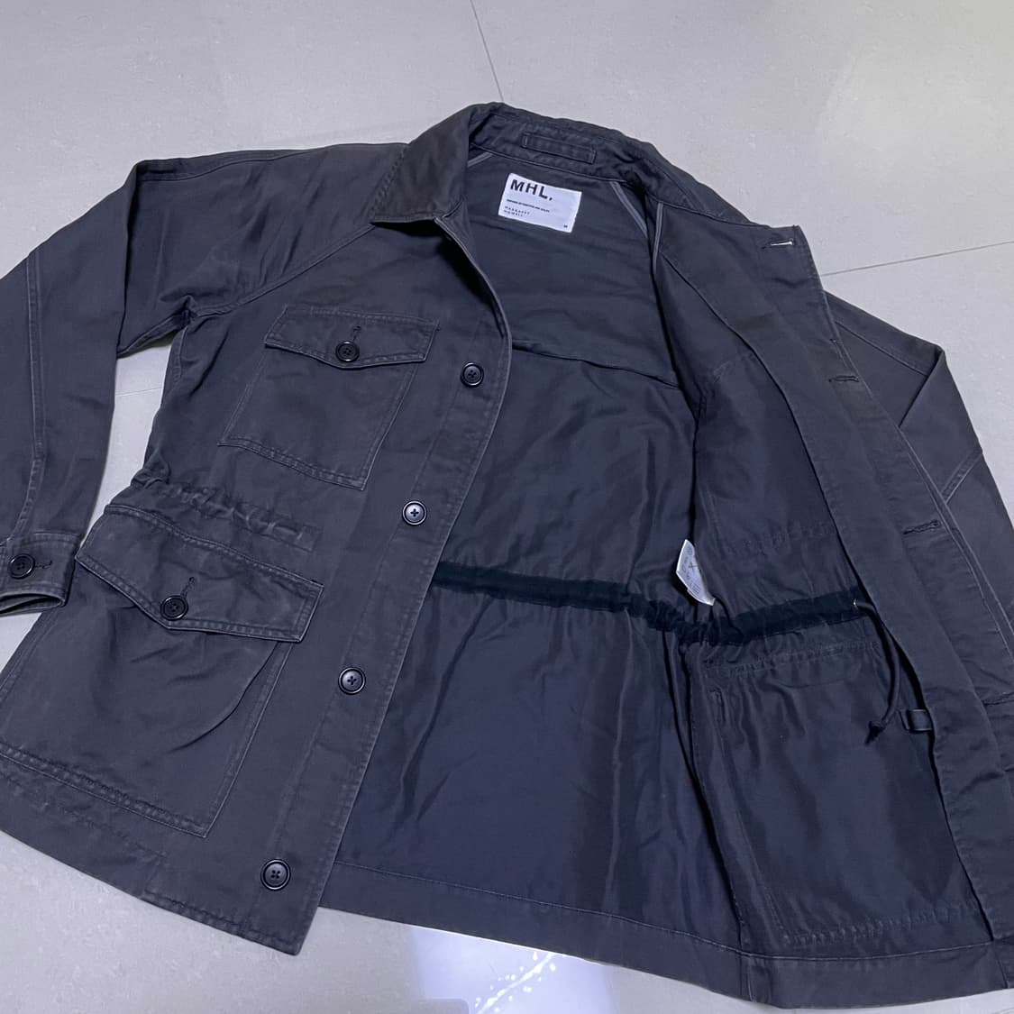 MHL 마가렛호웰 챠콜 필드자켓 M 상품이미지4