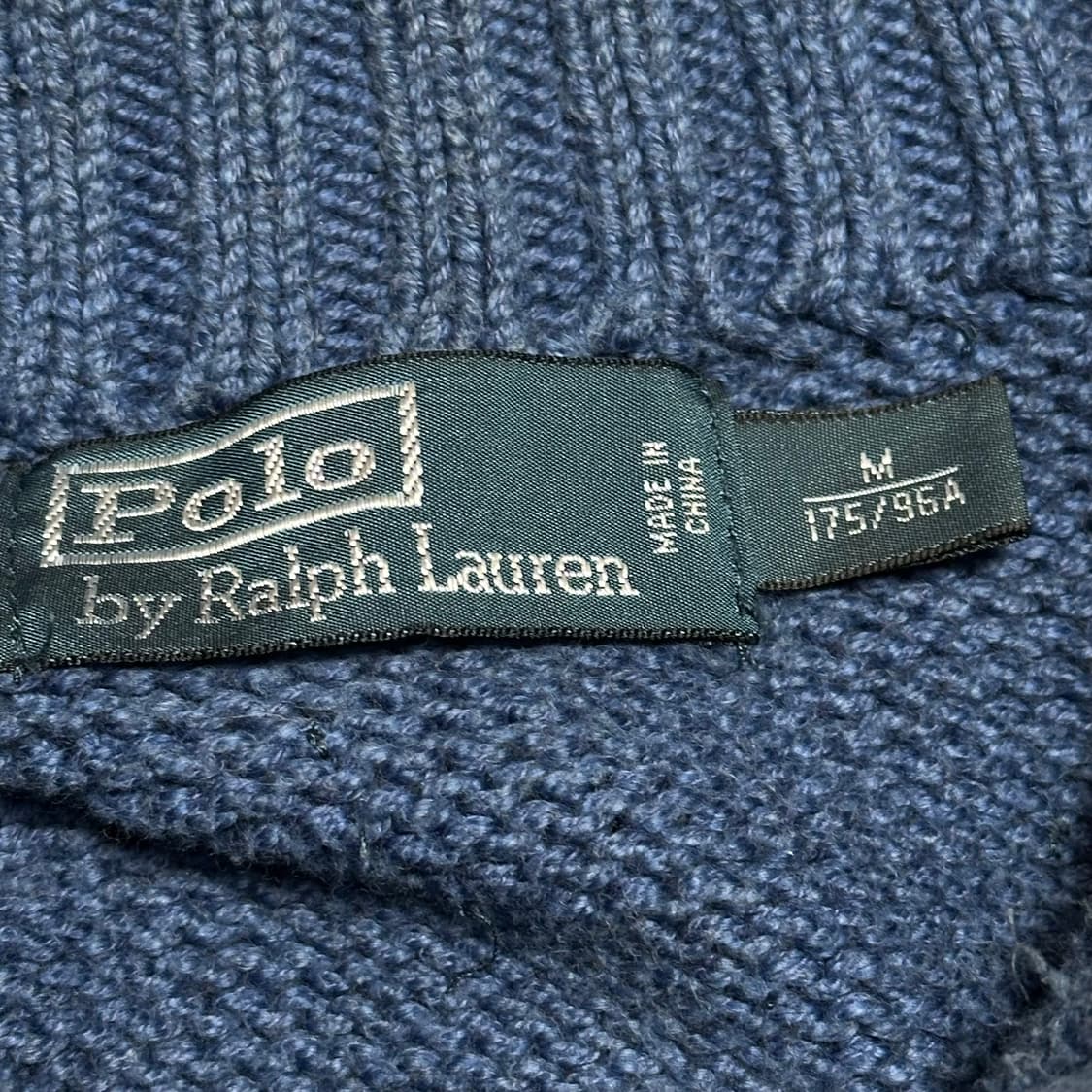 M 폴로랄프로렌 옐로우 포니 코튼 반집업 니트 상품이미지4