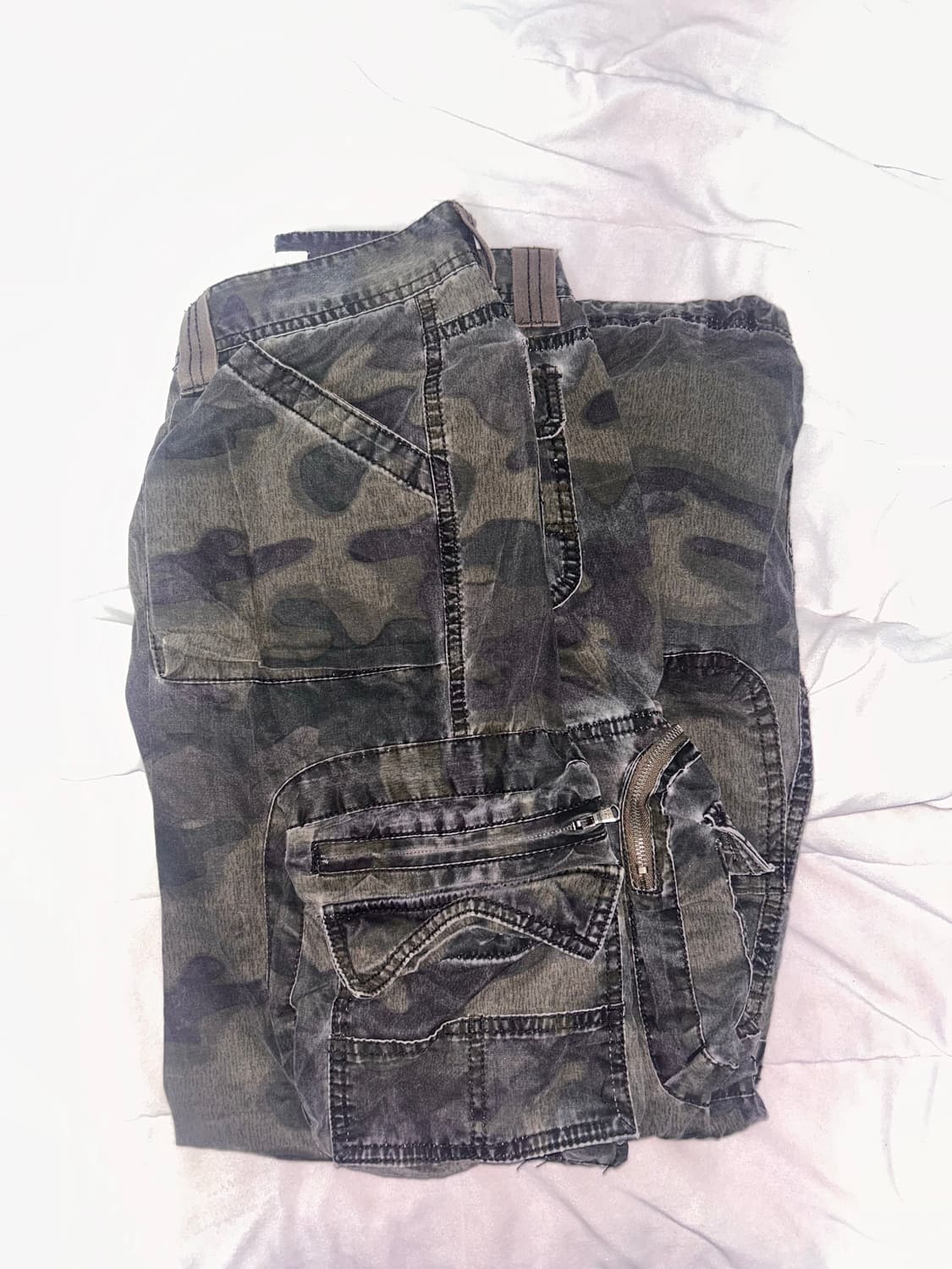 빈티지 로우웨스트 카고바지 상품이미지1