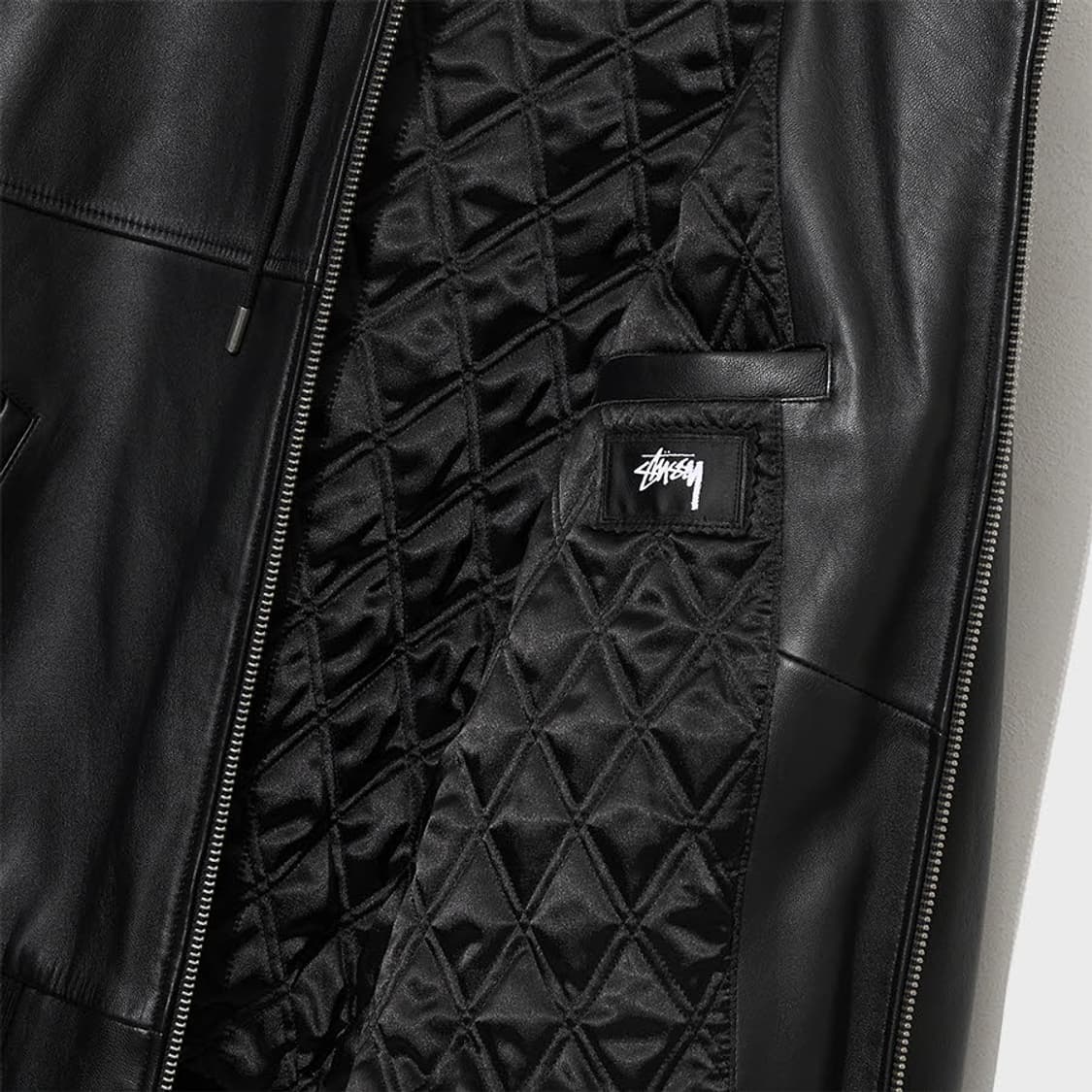 STUSSY leather jacket 상품이미지5