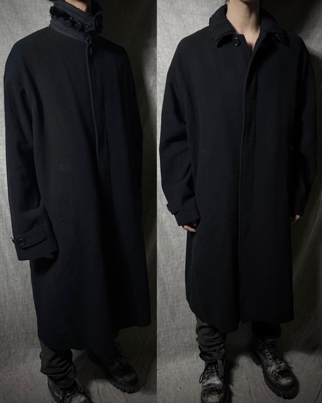 Undercover 23–24AW Lace Collar Wool Coat 상품이미지2