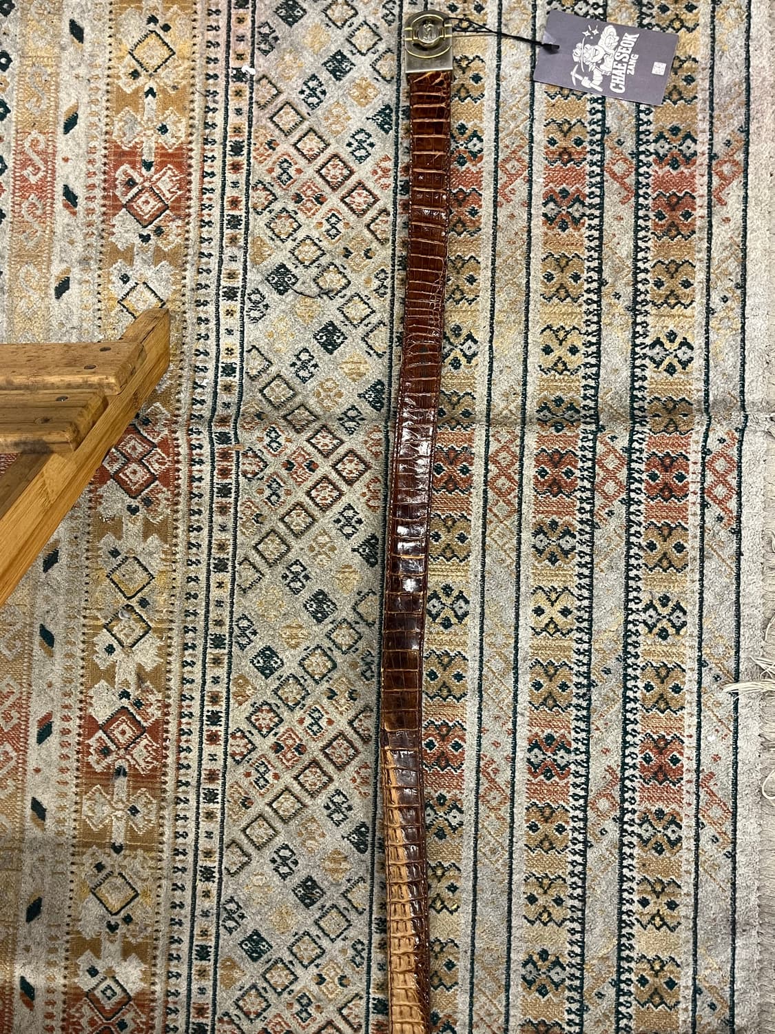 빈티지 가죽 벨트 브라운 #csz22 상품이미지3