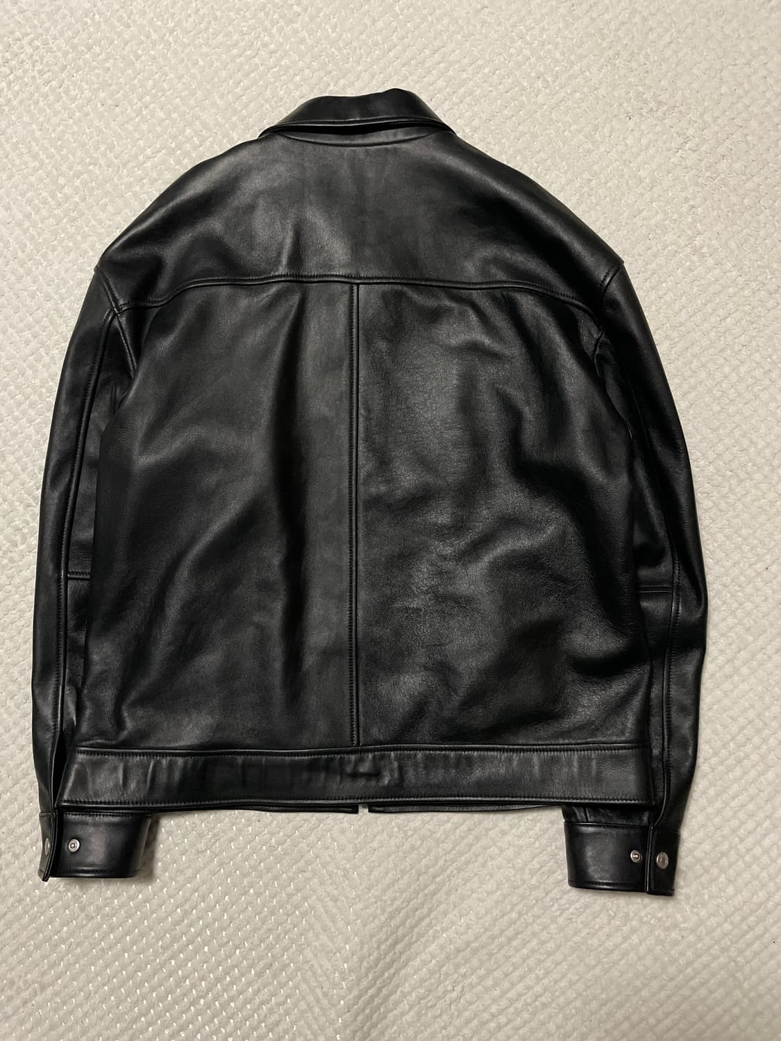 DREAMWORLD 드림월드 램스킨 양가죽 블루종 레더 자켓 상품이미지2