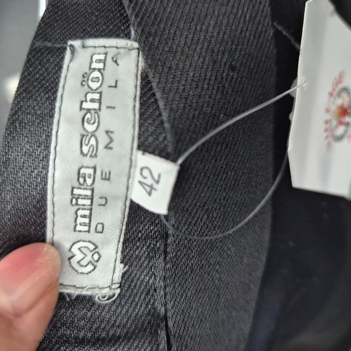 밀라숀 블랙 레이스 롱 스커트 여성 27in 상품이미지6