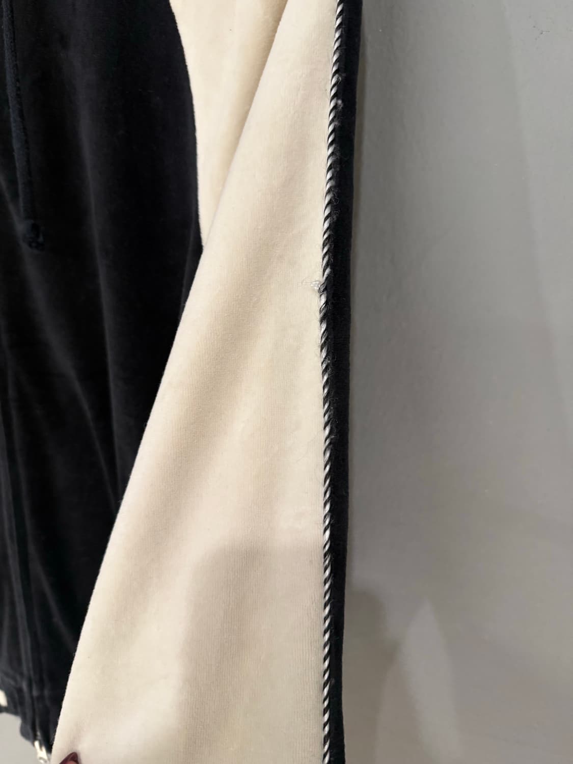 raglan 2-way velvet hood zip-up 상품이미지9