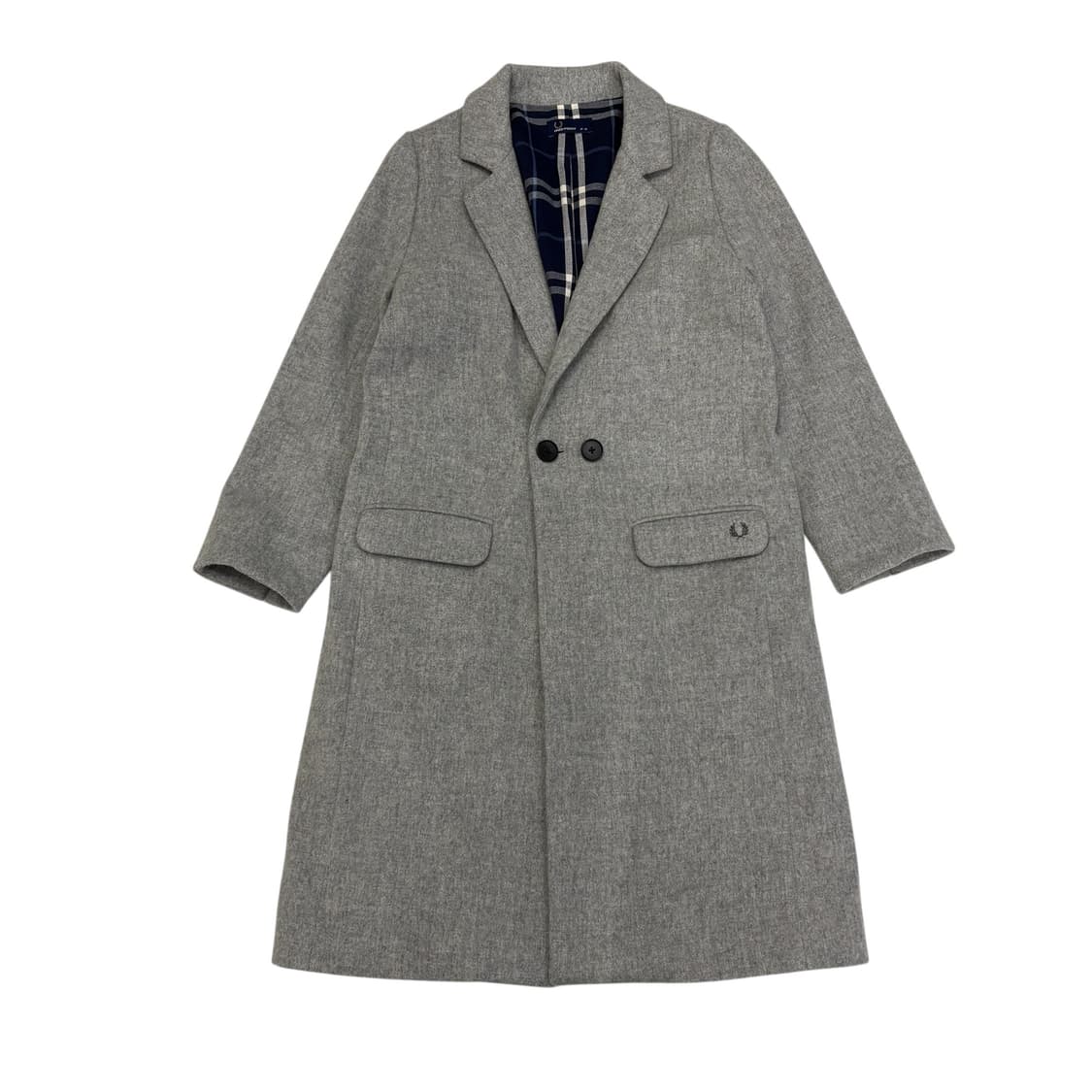 프레드페리 로고 롱 코트 상품이미지1