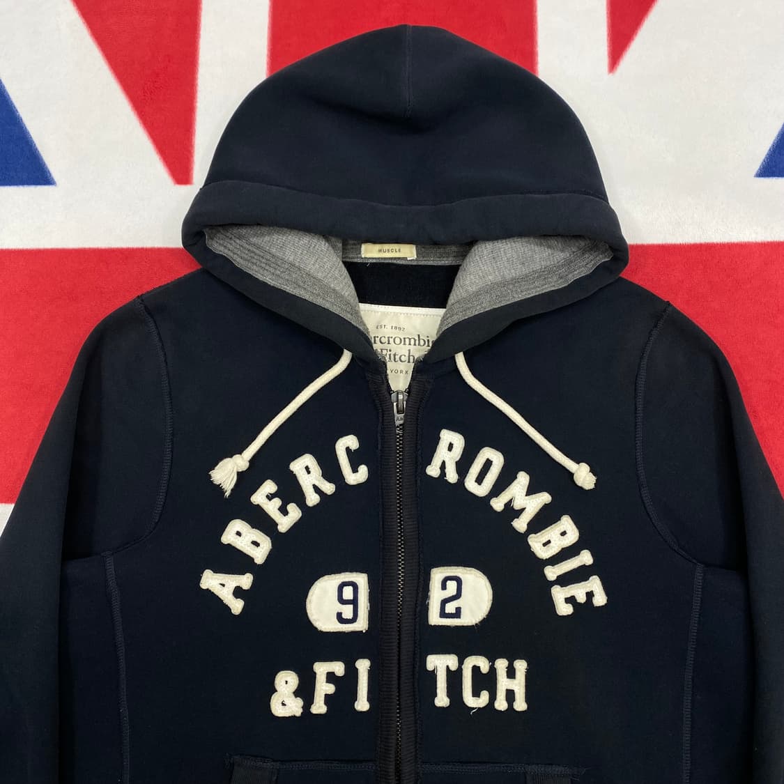 아베크롬비 아치로고 후드집업 L  상품이미지3