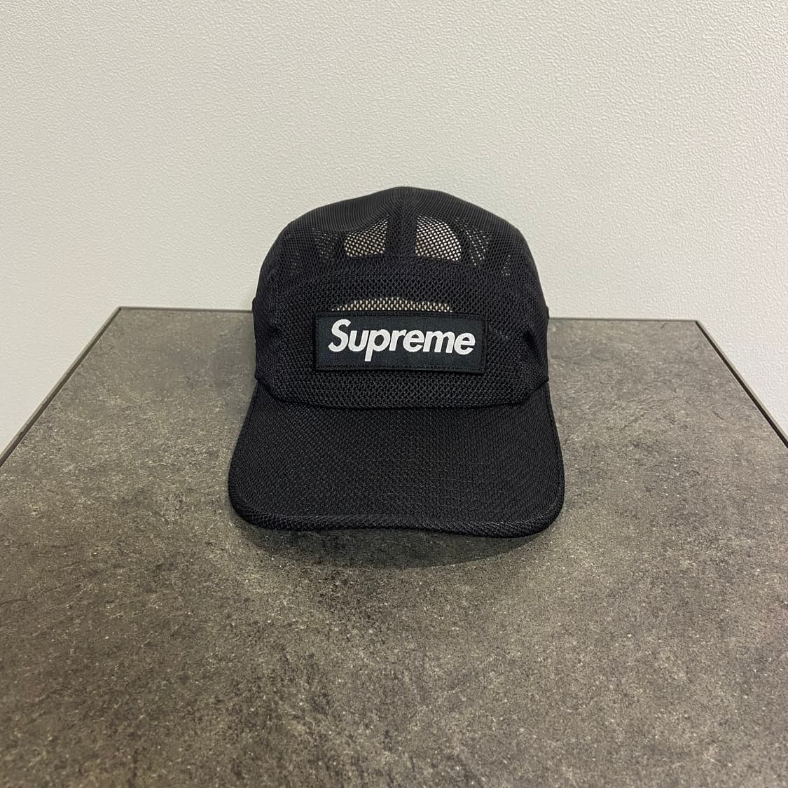 (OS) 슈프림 박스로고 캠프캡 모자 23SS 메쉬 코듀라 블랙 상품이미지1