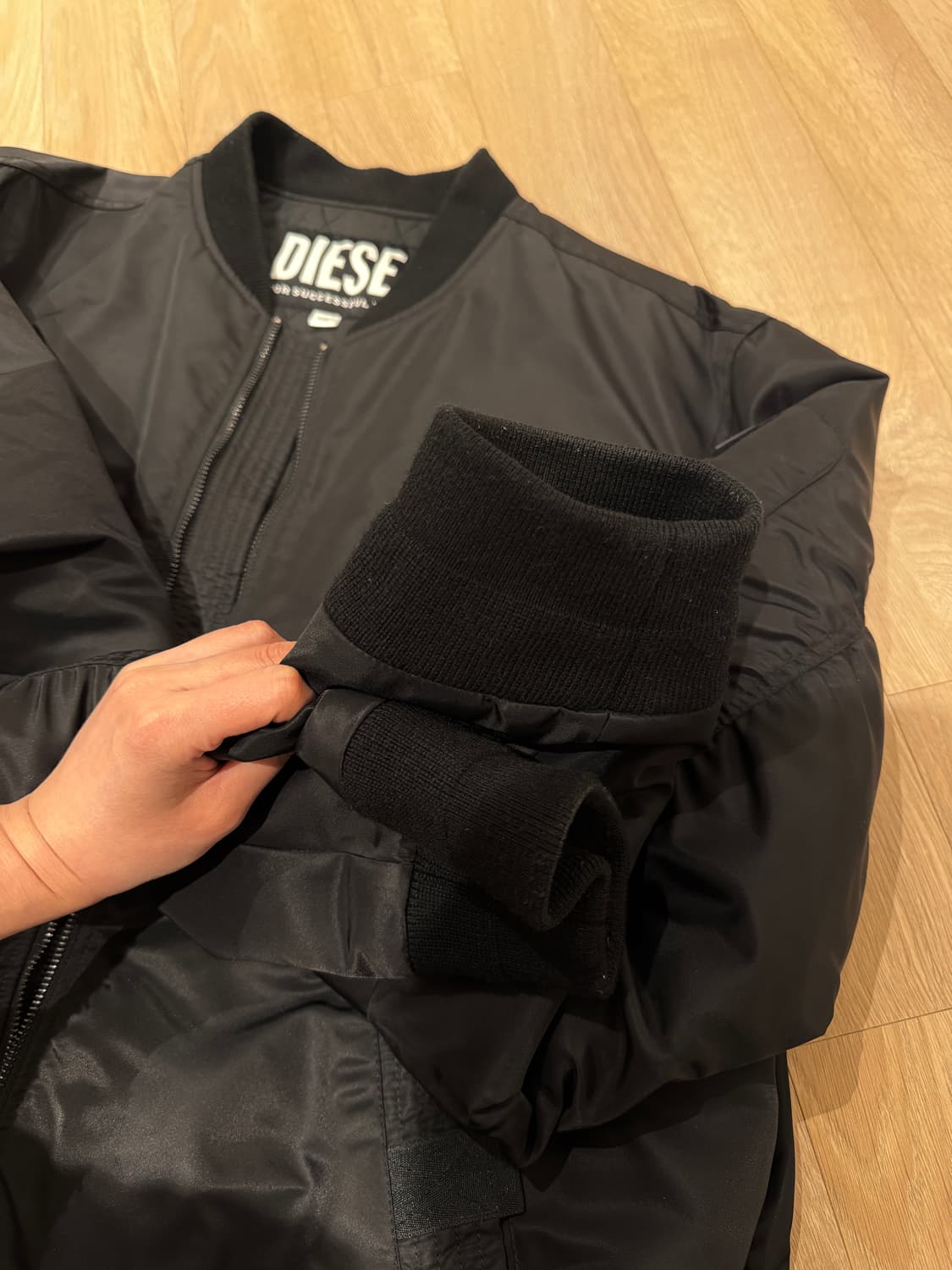 디젤/DIESEL ma-1 점퍼 블랙 XXL 상품이미지7