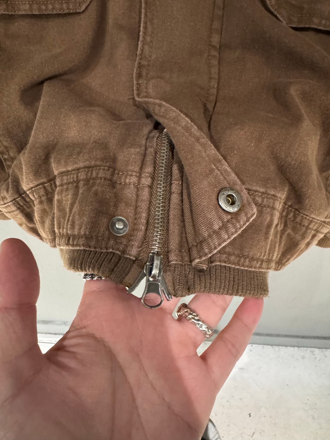 In The Attic 브라운 퍼 후드 자켓 상품이미지7