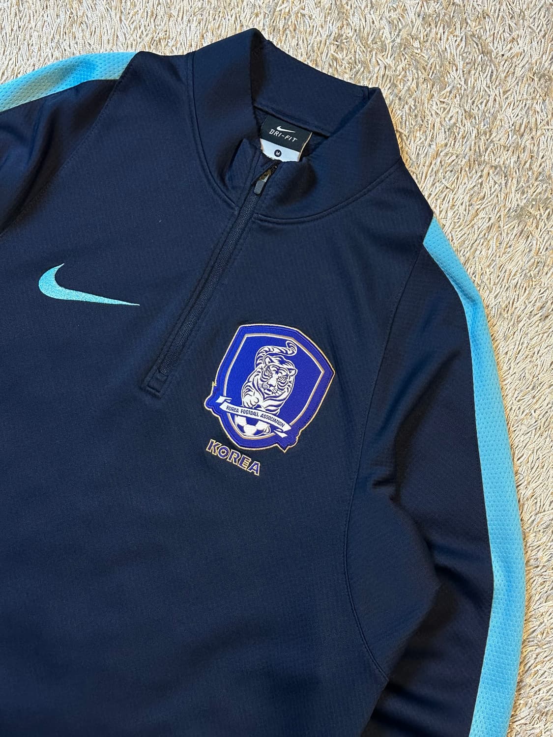 나이키 대한민국 국대 16-18 드릴탑 반집업 긴팔 네이비 상품이미지2
