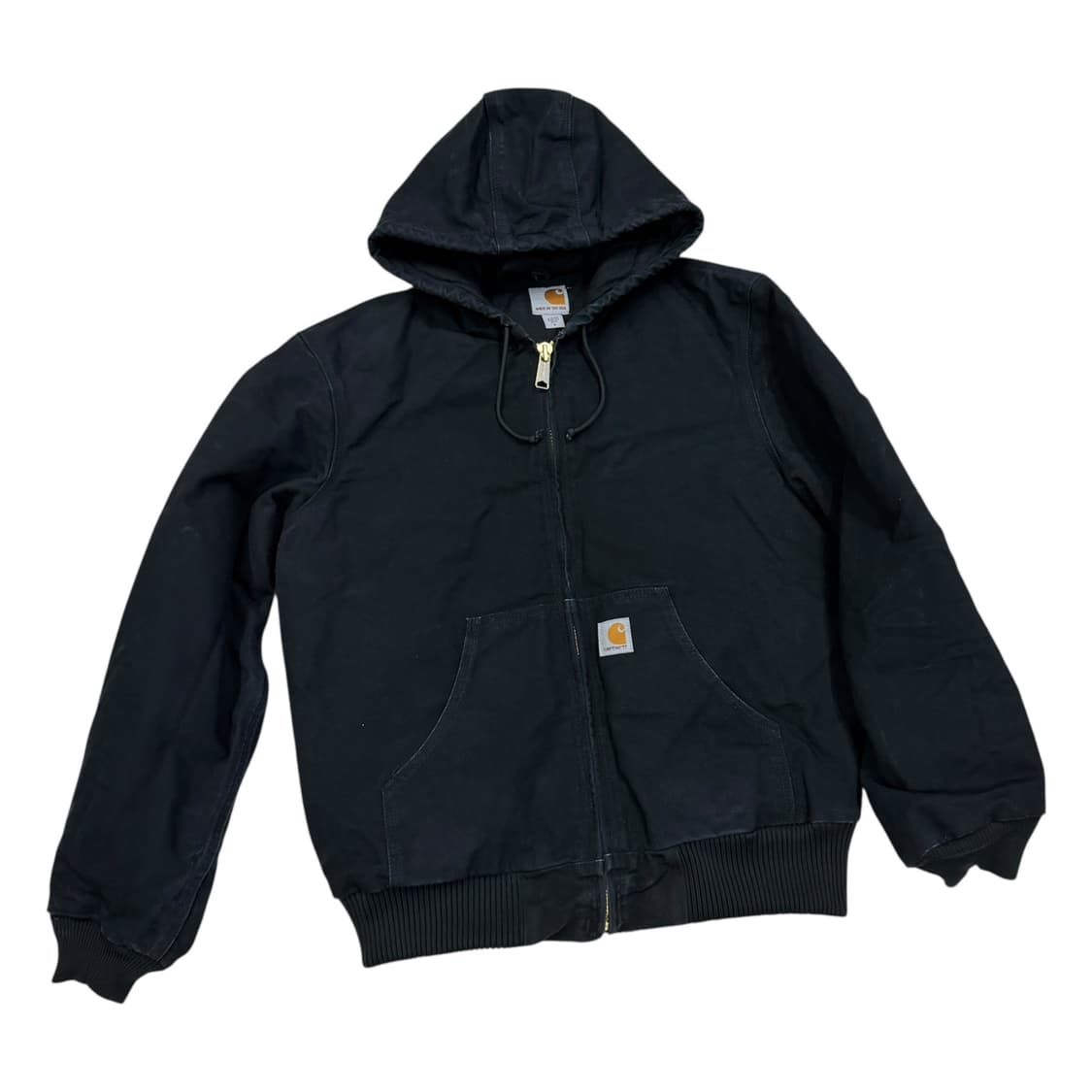 칼하트 J140 덕 액티브 누빔 후드 자켓 블랙 S 상품이미지2