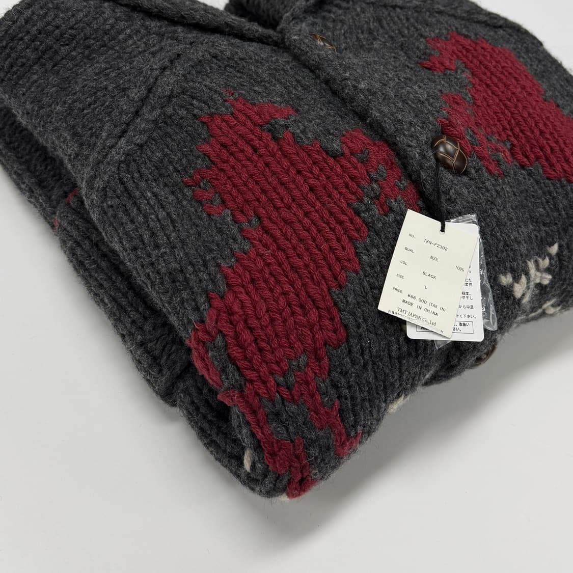 TMT polo pattern wool cowichan 상품이미지8