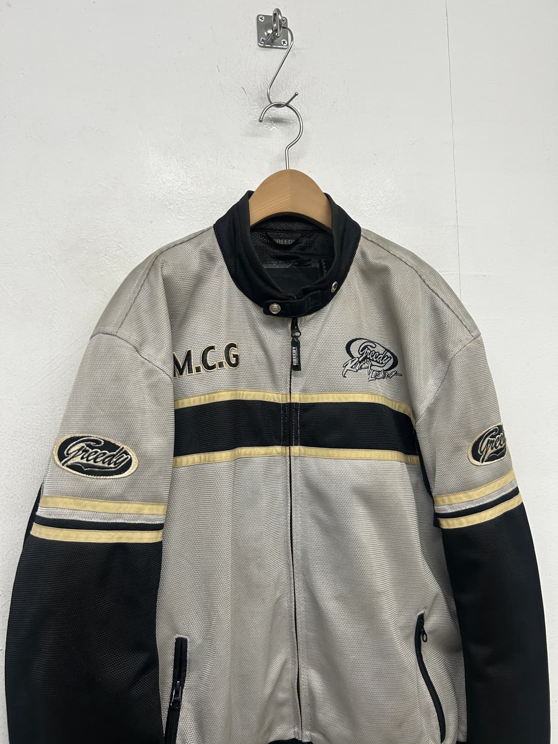 Greedy M.C.G 라이더 자켓 실버/블랙 상품이미지4