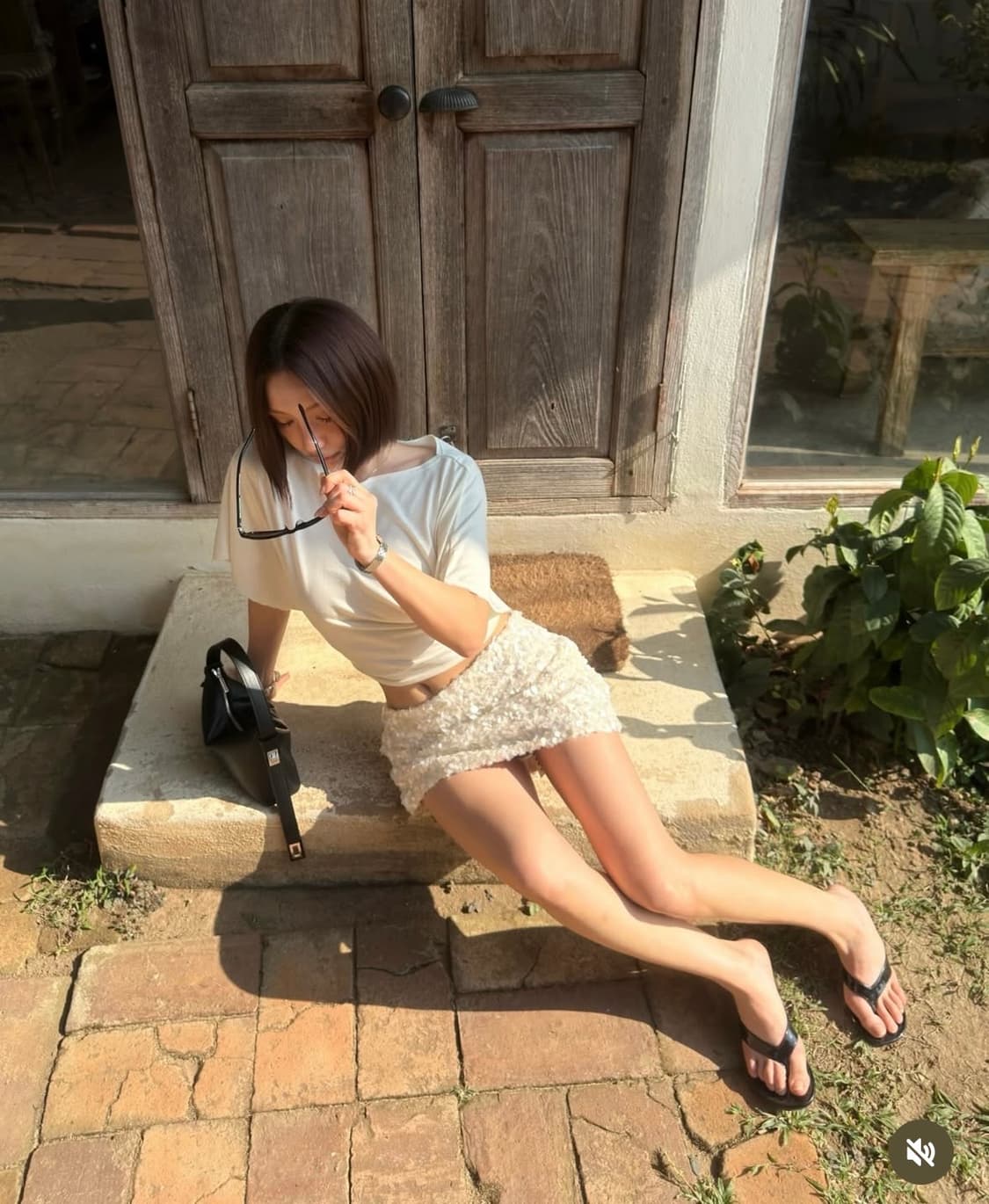 바로배송 / 새상품 - 글로니 CORE HALF TEE IVORY 상품이미지3