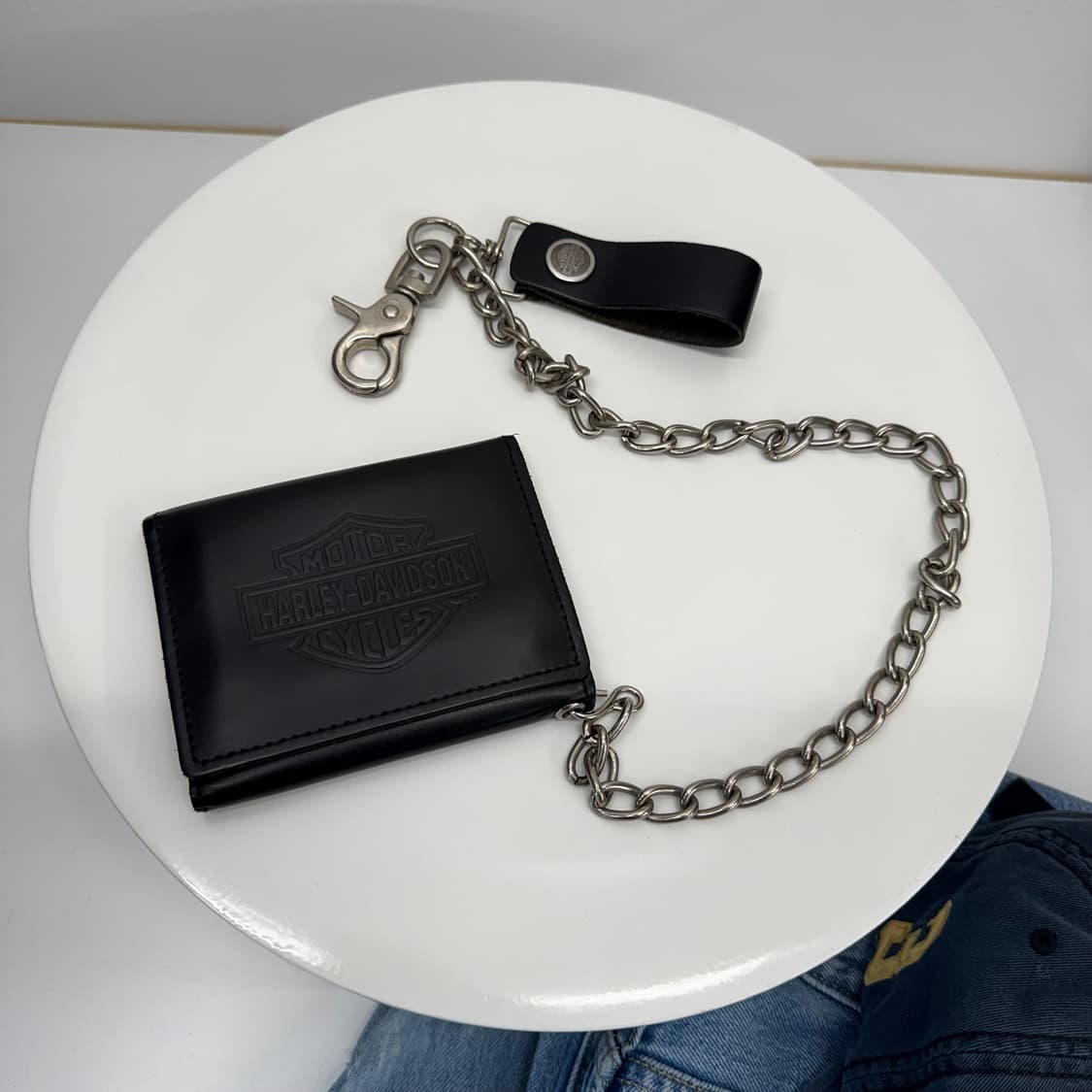 할리데이비슨 체인 레더 반지갑 made in USA   상품이미지1