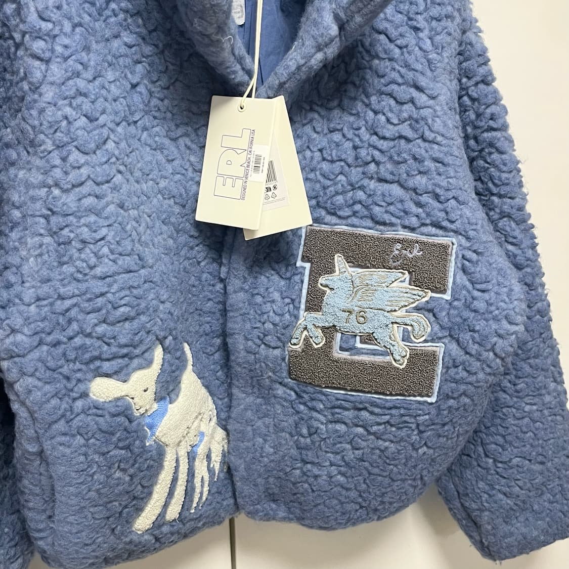 [S]이알엘 ERL 25fw 바시티 시어링 자켓 상품이미지4