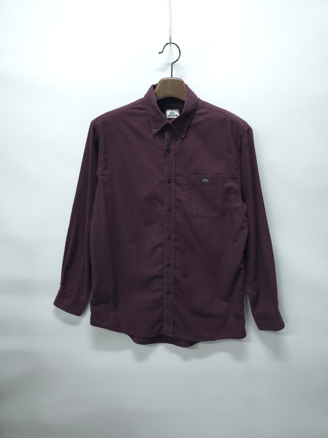 라코스테 남성 피케 옥스포드 셔츠 버건디 (사이즈 100) 상품이미지1