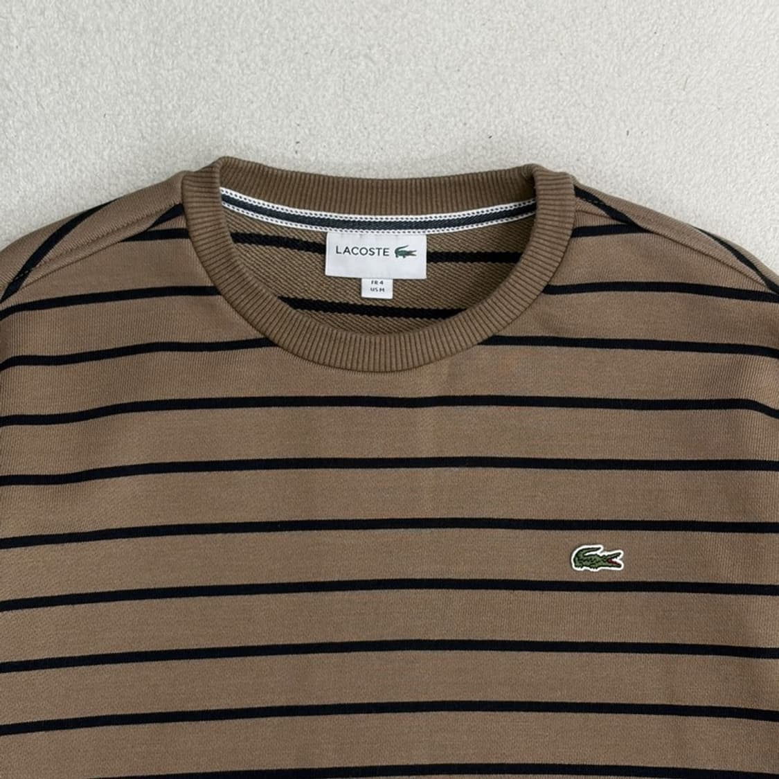 LACOSTE 스트라이프 크루넥 스웻셔츠 M 상품이미지3