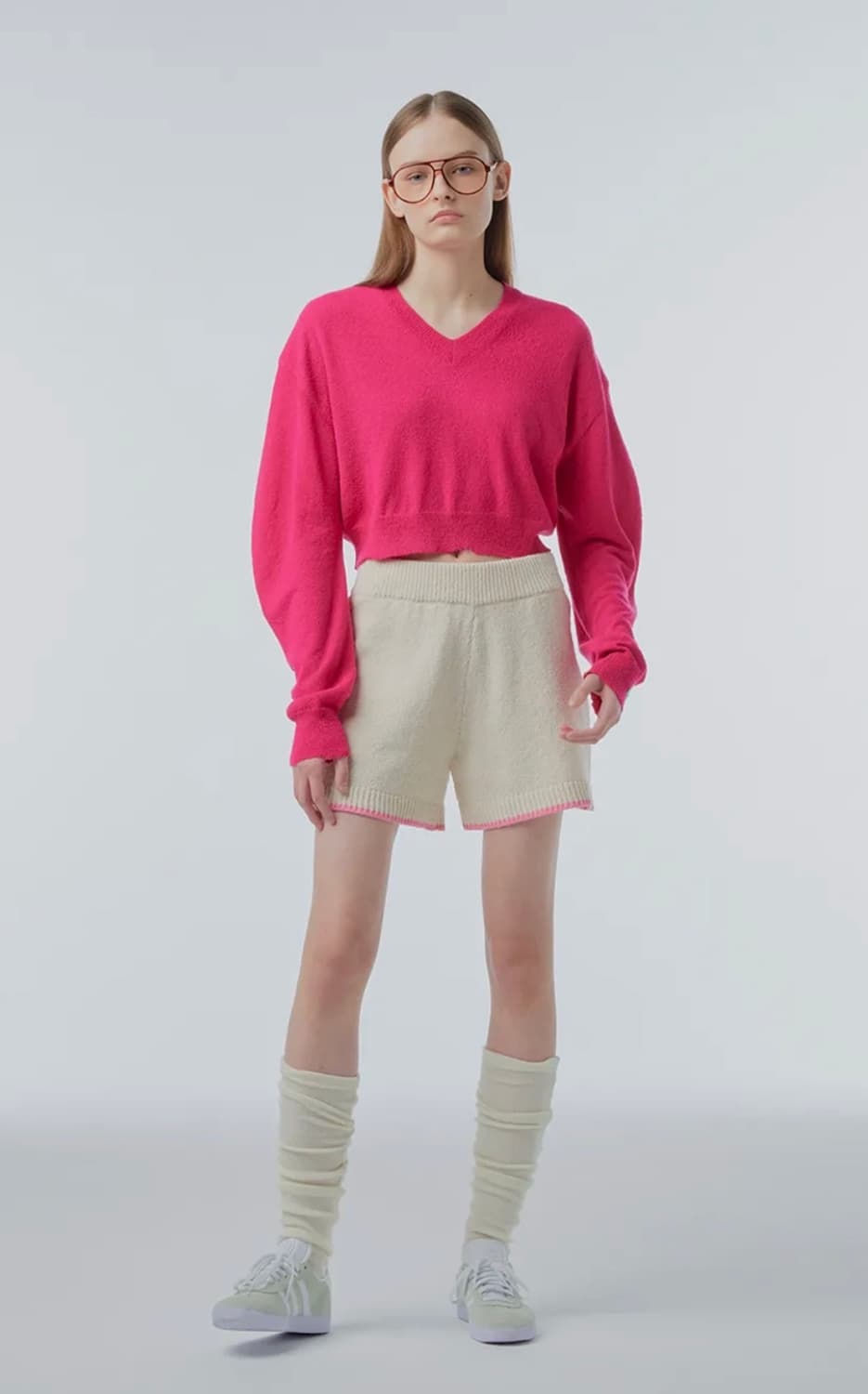 인스턴트펑크 크롭 니트 상품이미지2