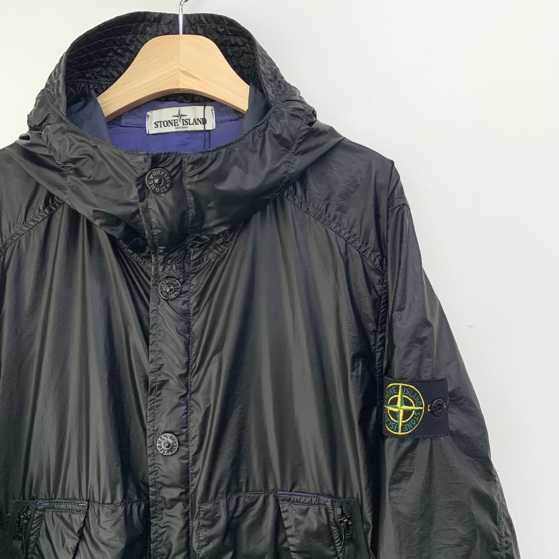 스톤 아일랜드 와펜 글래스 폴리아미드 나일론 후드자켓 상품이미지6