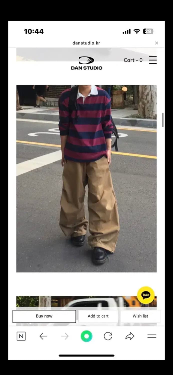 단 스튜디오 핀턱 벌룬 코튼 팬츠 상품이미지3