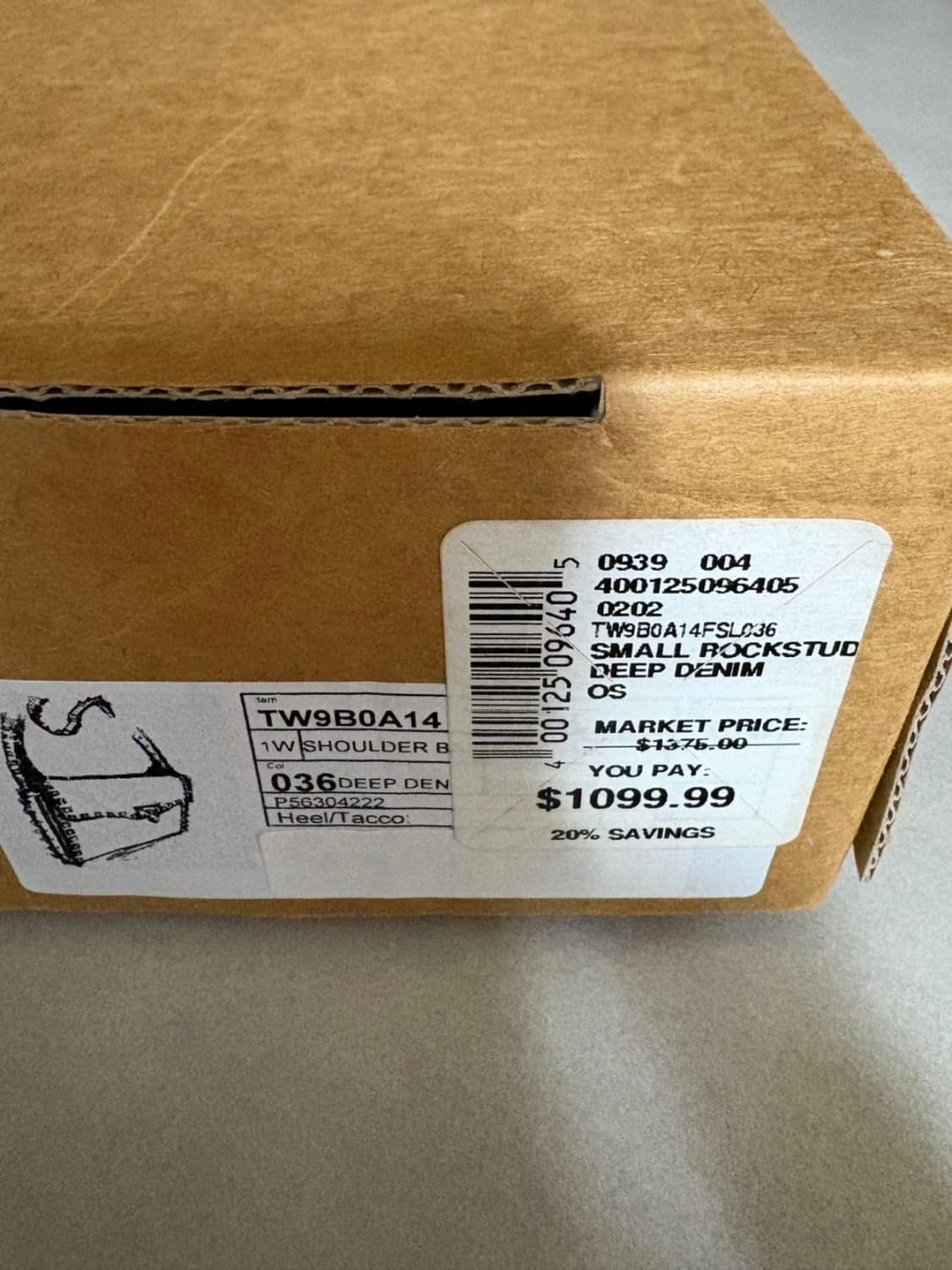 발렌티노 락스터드 스몰 숄더백 딥데님 상품이미지3