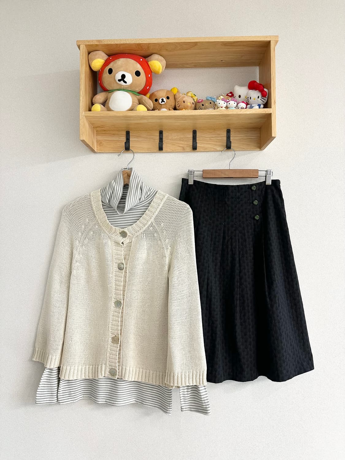 jpn 일본소녀 하구미 스즈코 너드 모리걸 히피 레이어드 코디세트 상품이미지1