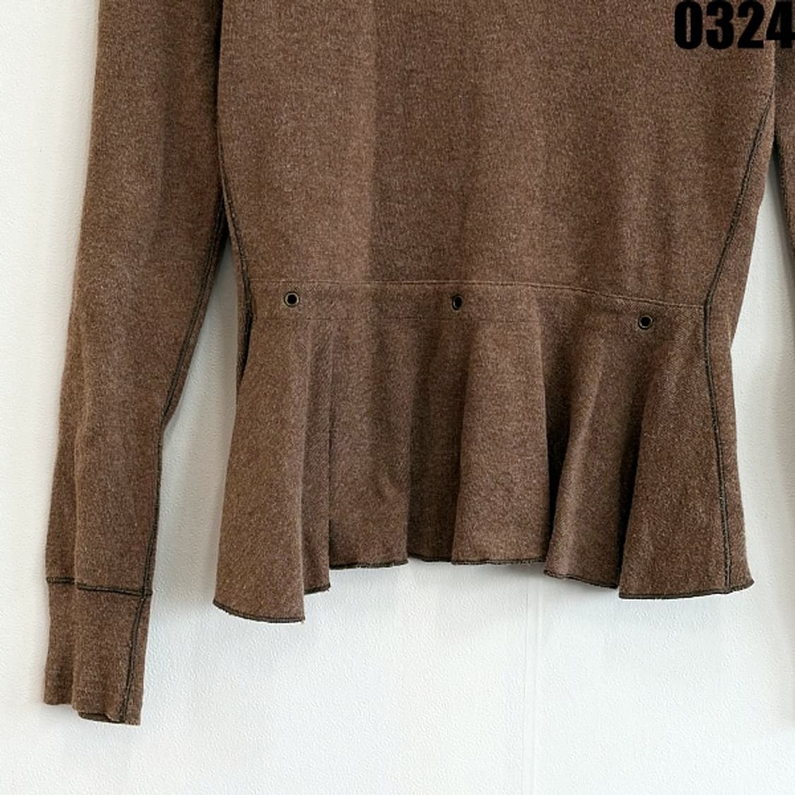 폴로 랄프로렌 브라운 컬러 버튼 니트 가디건 S 0324 상품이미지9