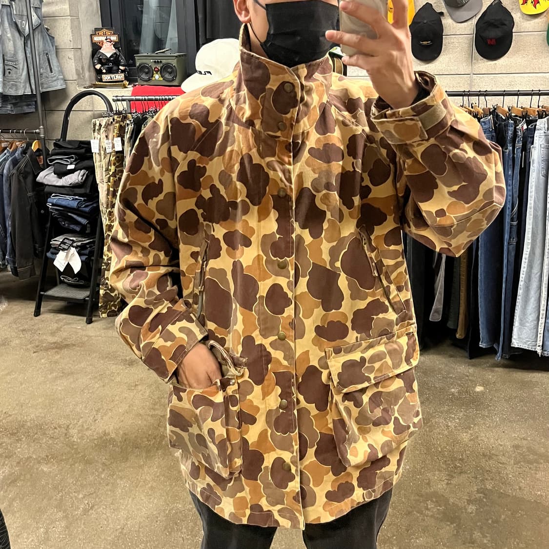 90s 빈티지 덕카모 헌팅 자켓 (105) 상품이미지7