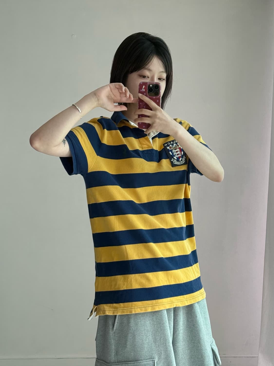 폴로 스트라이프 plac 피케이 티셔츠 상품이미지3