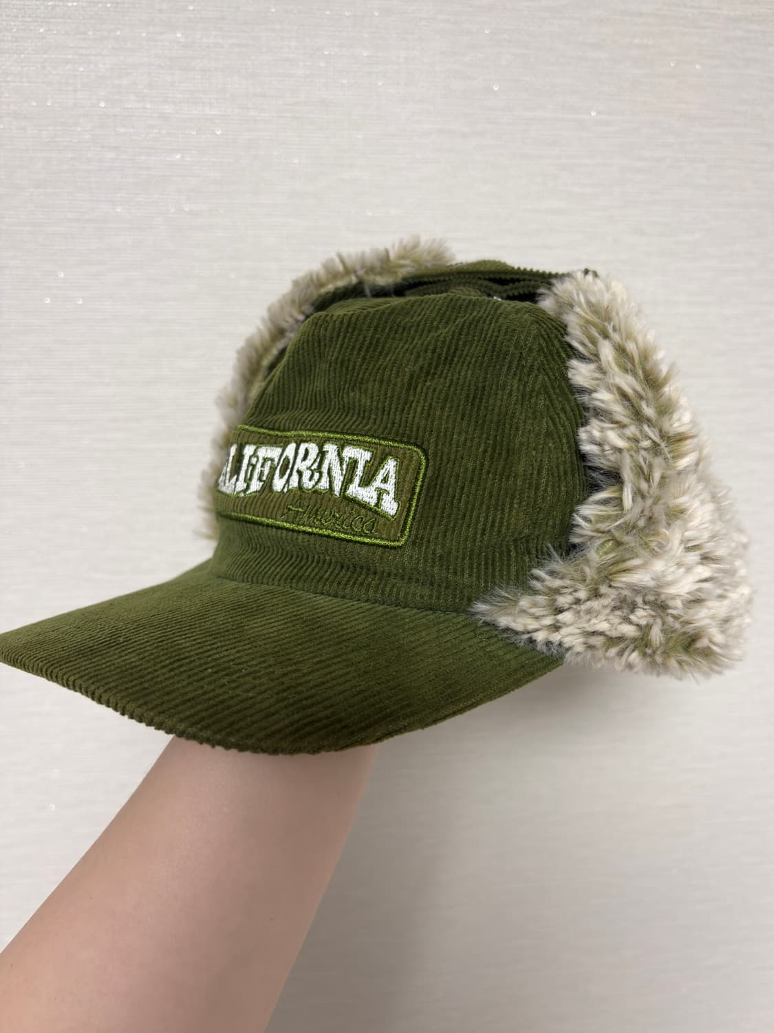 그린 코듀로이 군밤모자 트루퍼햇 상품이미지2