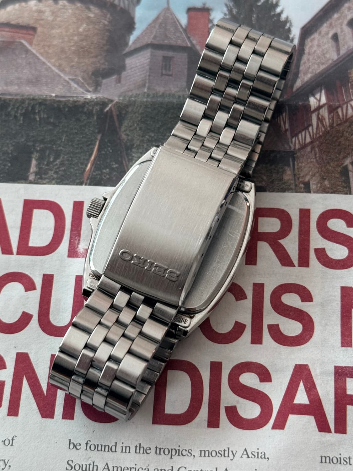 Seiko 세이코 Chronos Square Quartz Day-Date 상품이미지4