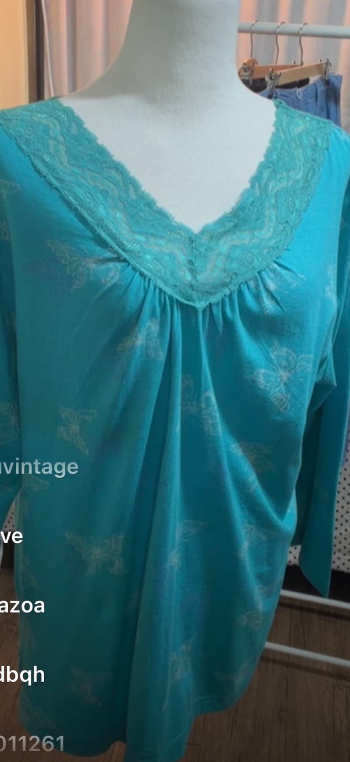 마루빈티지 민트레이스 나비 롱슬리브 상품이미지2