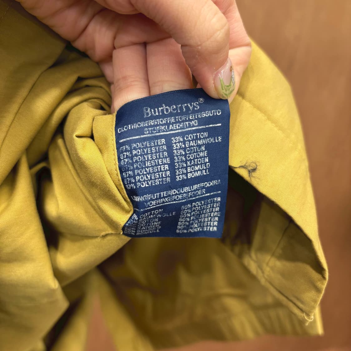 버버리 코튼 블렌드 필드 코트 자켓 코듀로이 카라 디테일 머스타드 옐로우 상품이미지7