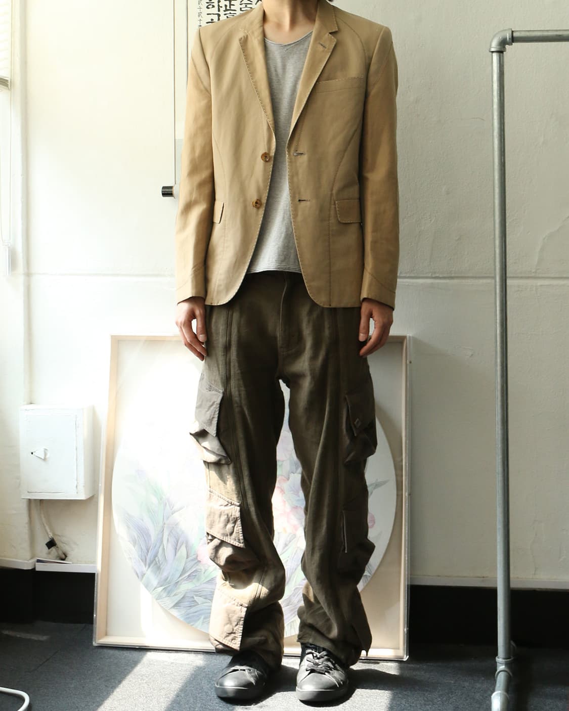 준야 와타나베 베이지 블레이저 자켓 상품이미지2