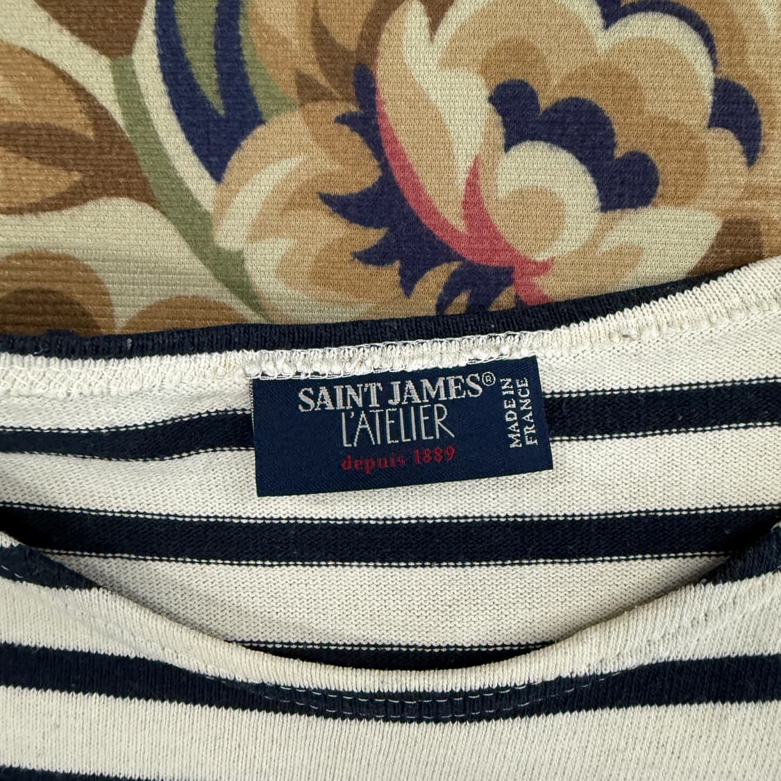 (XXL)세인트 제임스 SAINTJAMES 스트라이프 티셔츠(흰남) 상품이미지2