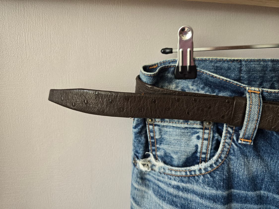 RARE 80s Japan Archive - Ostrich belt 상품이미지3