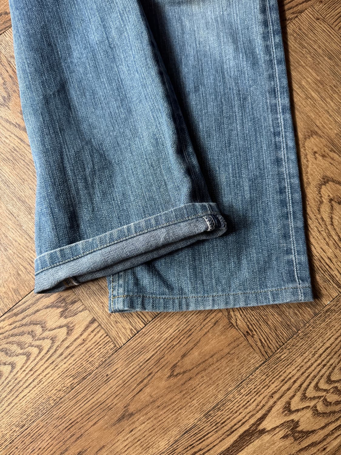 [30]Lee Riders 재팬메이드 빈티지 워싱 스트레이트 데님 팬츠 상품이미지7