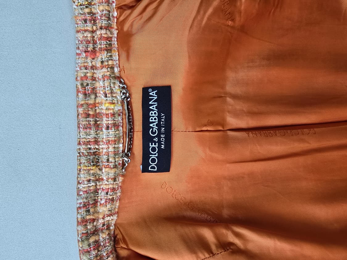 돌체앤가바나 정품 트위드 원피스형 롱코트 상품이미지8