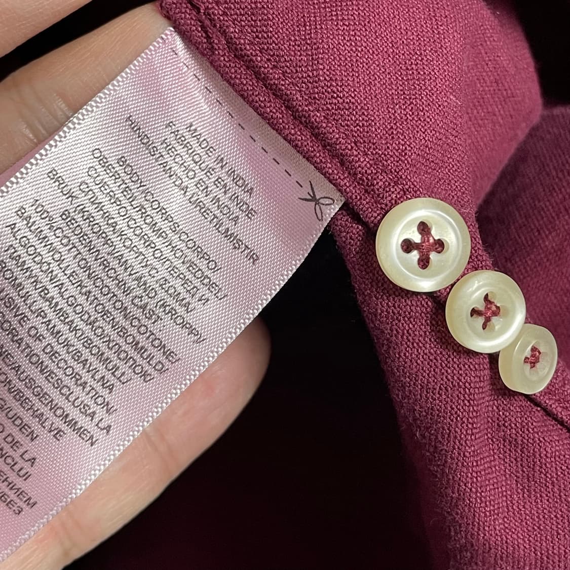 [S] 폴로 랄프로렌 클래식핏 옥스포드 셔츠 버건디 상품이미지3