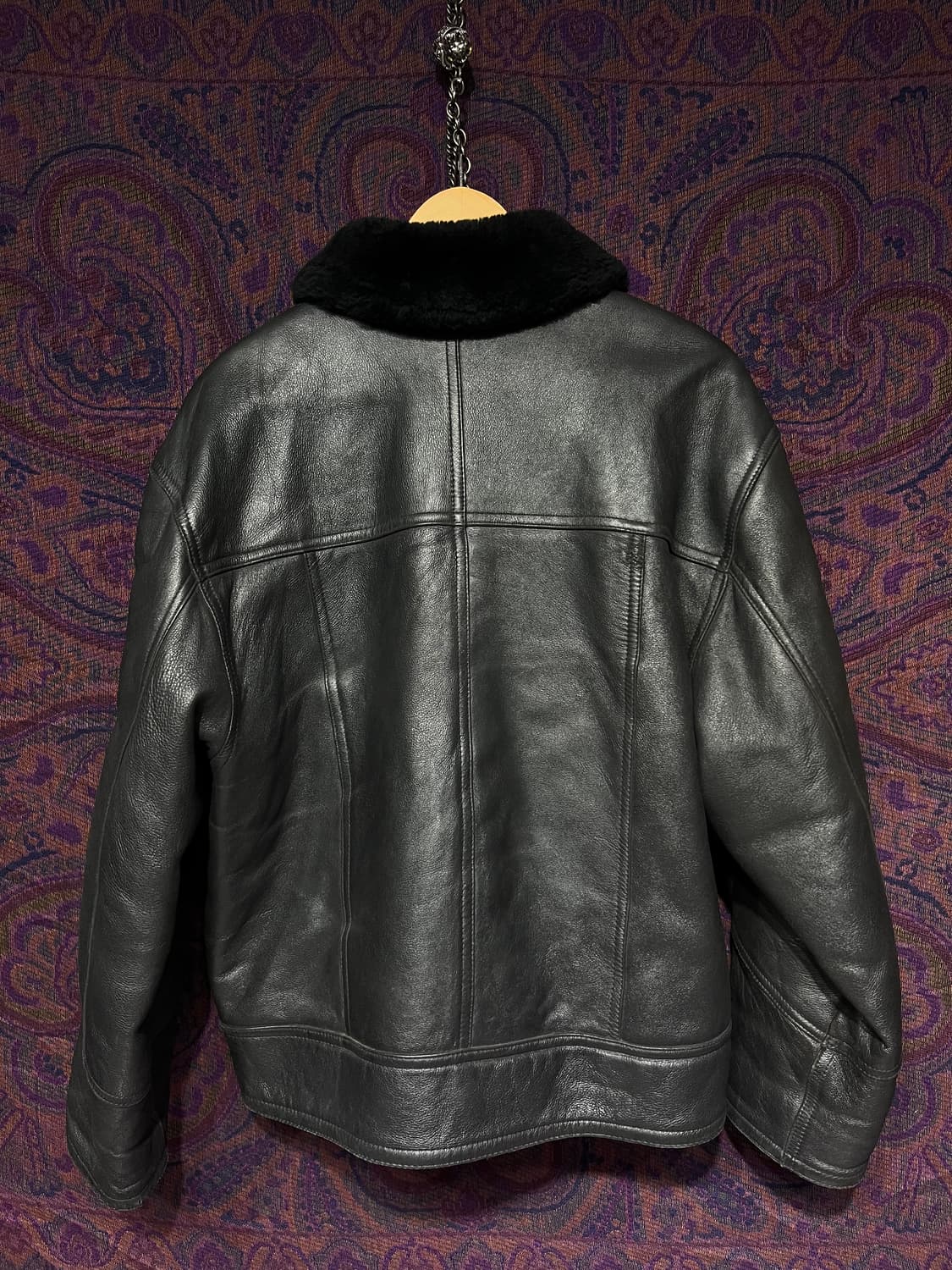 블랙 b-3 무스탕 시어링 양가죽자켓 상품이미지6