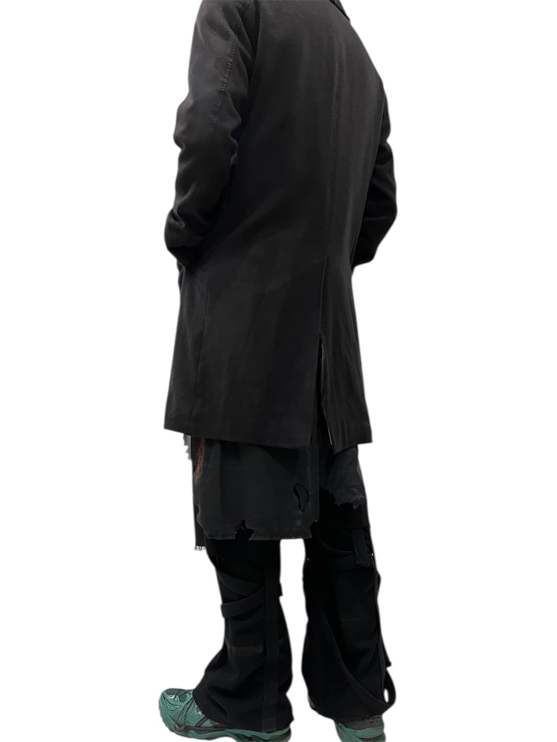 [48] 빈티지 아카이브 에디피스 히든 버튼 선블리치 컷아웃 맥코트 상품이미지8