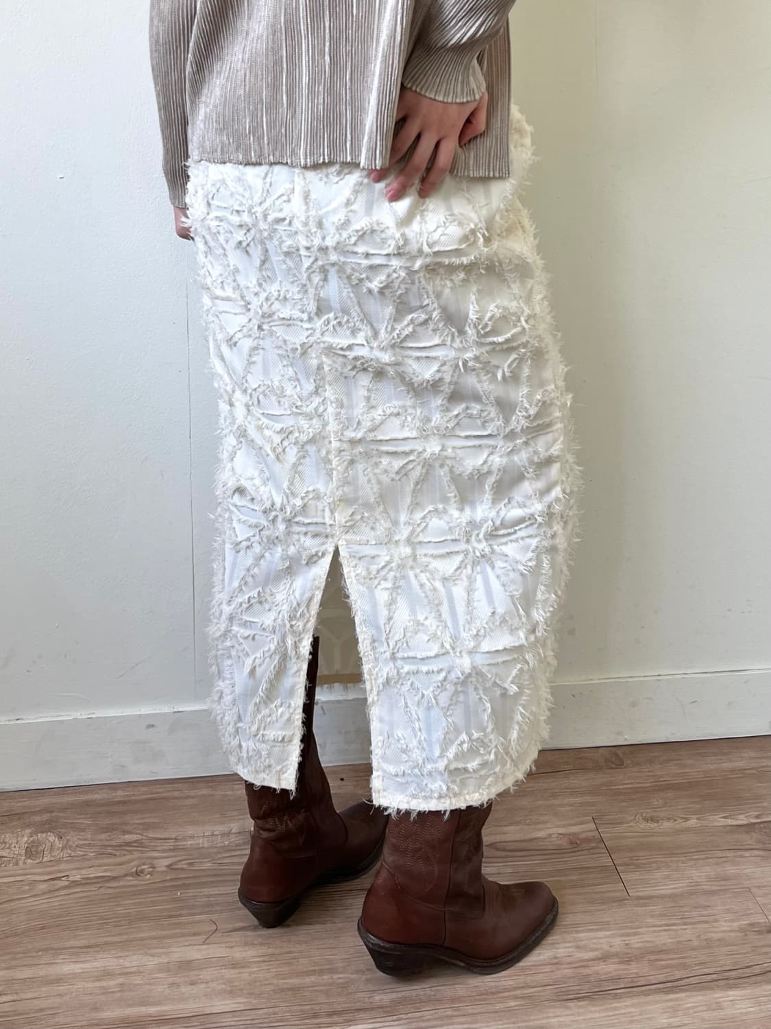 zootie 테슬 롱 스커트 상품이미지4