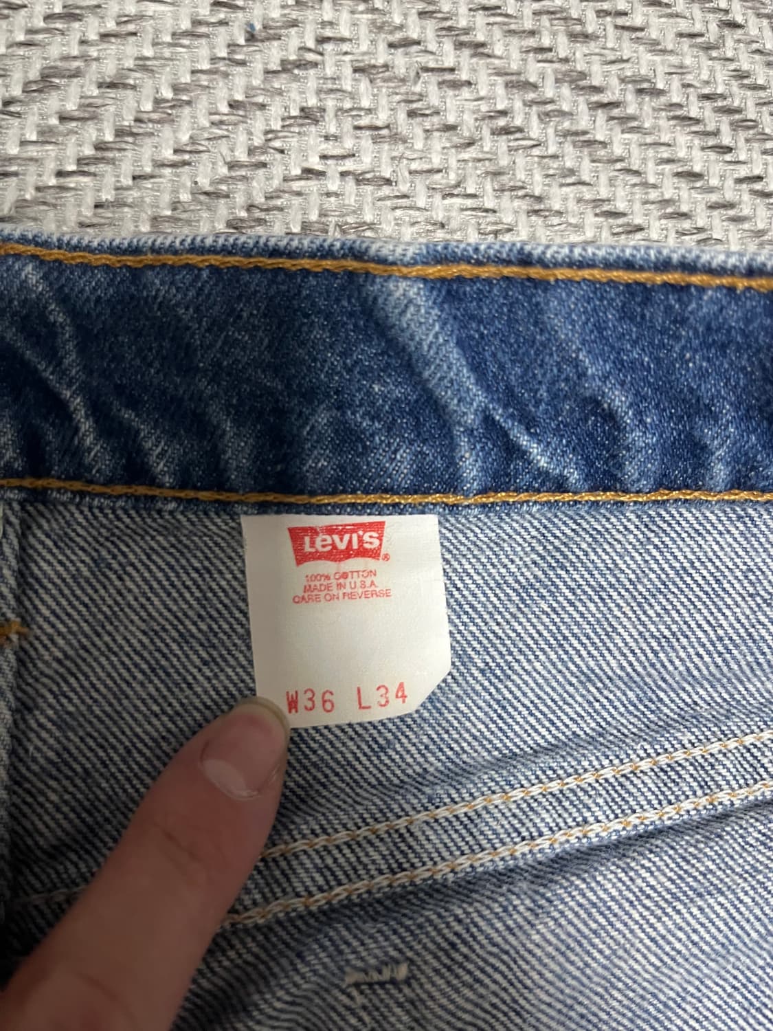 90s 리바이스 517 오랜지탭 36x34 상품이미지2